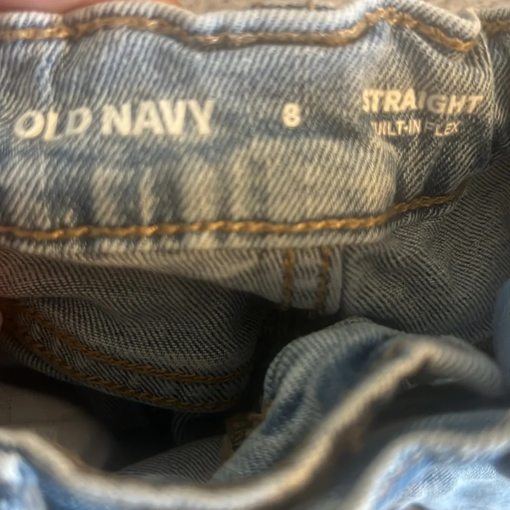 Old Navy Kids Light Wash Blue Denim Jeans Straight Leg Boys‎ Size 8